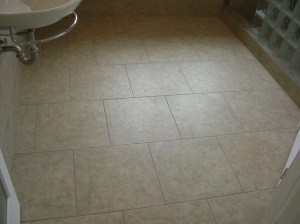 20 by 20 Offset Pattern - Floor To Shower